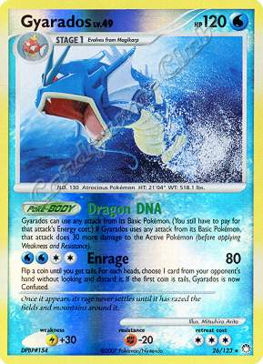 026 / 123 Gyarados LV.49 rara foil reverse (EN) -NEAR MINT-