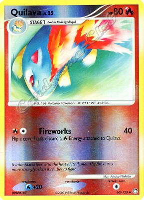 060 / 123 Quilava LV.25 non comune foil reverse (EN) -NEAR MINT-