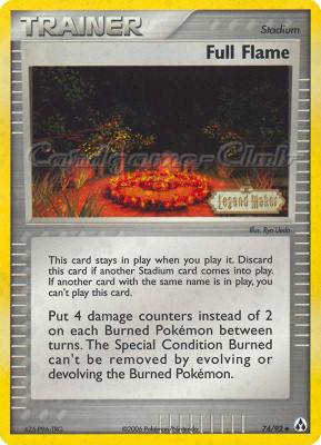 74 / 92 Full Flame non comune foil speciale (EN) -NEAR MINT-