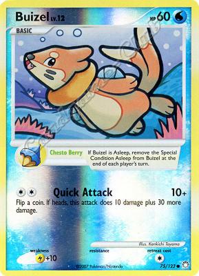 075 / 123 Buizel LV.12 comune foil reverse (EN) -NEAR MINT-