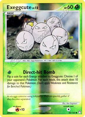 082 / 123 Exeggute LV.12 comune foil reverse (EN) -NEAR MINT-