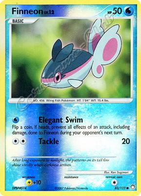 083 / 123 Finneon LV.12 comune foil reverse (EN) -NEAR MINT-