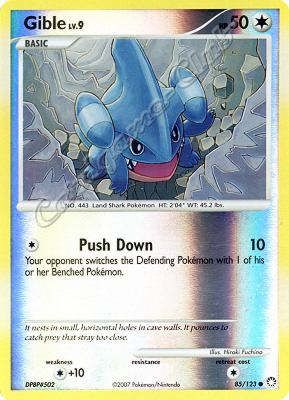 085 / 123 Gible LV.9 comune foil reverse (EN) -NEAR MINT-