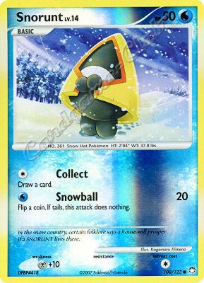 100 / 123 Snorunt LV.14 comune foil reverse (EN) -NEAR MINT-