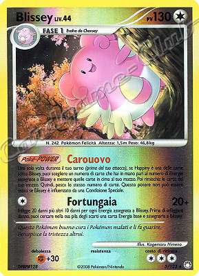 005 / 123 Blissey LIV.44 rara foil reverse (IT) -NEAR MINT-