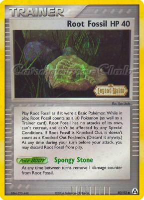 80 / 92 Root Fossil HP 40 comune foil speciale (EN) -NEAR MINT-