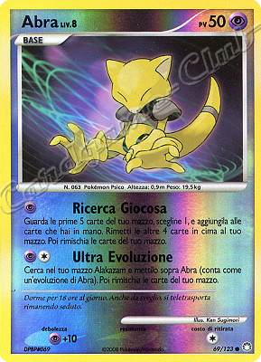 069 / 123 Abra LIV.8 comune foil reverse (IT) -NEAR MINT-
