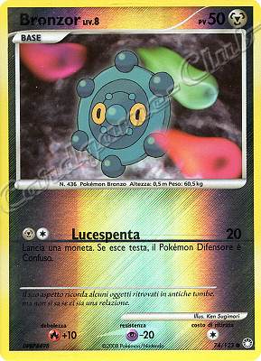 074 / 123 Bronzor LIV.8 comune foil reverse (IT) -NEAR MINT-