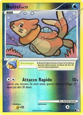 075 / 123 Buizel LIV.12 comune foil reverse (IT) -NEAR MINT-