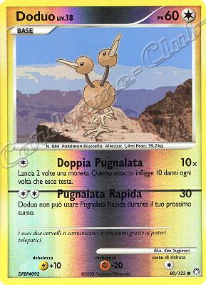 080 / 123 Doduo LIV.18 comune foil reverse (IT) -NEAR MINT-