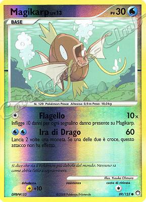 089 / 123 Magikarp LIV.13 comune foil reverse (IT) -NEAR MINT-