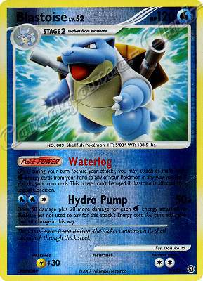 002 / 132 Blastoise LV.52 rara foil reverse (EN) -NEAR MINT-