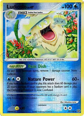 013 / 132 Ludicolo LV.47 rara foil reverse (EN) -NEAR MINT-