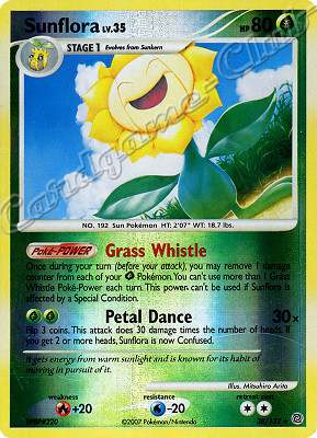 038 / 132 Sunflora LV.35 rara foil reverse (EN) -NEAR MINT-