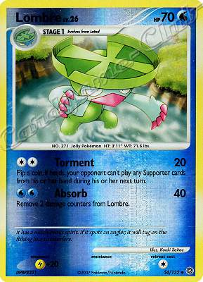 054 / 132 Lombre LV.26 non comune foil reverse (EN) -NEAR MINT-