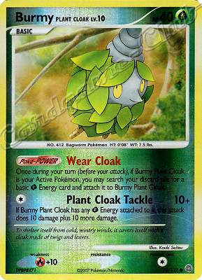 078 / 132 Burmy Plant Cloak LV.10 comune foil reverse (EN) -NEAR MINT-