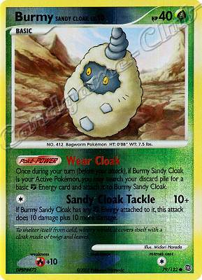 079 / 132 Burmy Sandy Cloak LV.10 comune foil reverse (EN) -NEAR MINT-