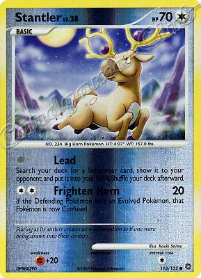 113 / 132 Stantler LV.28 comune foil reverse (EN) -NEAR MINT-