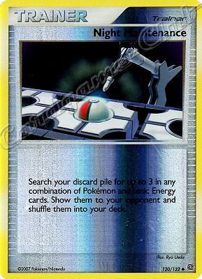 120 / 132 Night Maintenance non comune foil reverse (EN) -NEAR MINT-