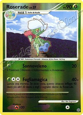 017 / 132 Roserade LIV.37 rara foil reverse (IT) -NEAR MINT-