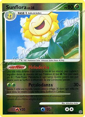 038 / 132 Sunflora LIV.35 rara foil reverse (IT) -NEAR MINT-