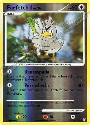 049 / 132 Farfetch'd LIV.26 non comune foil reverse (IT) -NEAR MINT-
