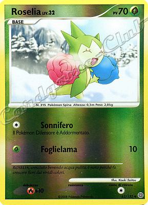 062 / 132 Roselia LIV.32 non comune foil reverse (IT) -NEAR MINT-