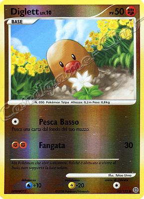 085 / 132 Diglett LIV.10 comune foil reverse (IT) -NEAR MINT-