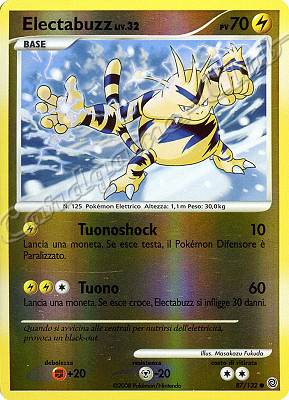 087 / 132 Electabuzz LIV.32 comune foil reverse (IT) -NEAR MINT-
