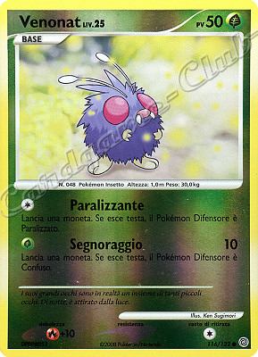116 / 132 Venonat LIV.25 comune foil reverse (IT) -NEAR MINT-