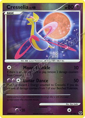 002 / 106 Cresselia LV.48 rara foil reverse (EN) -NEAR MINT-