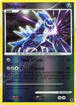 016 / 106 Dialga LV.68 rara foil reverse (EN) -NEAR MINT-