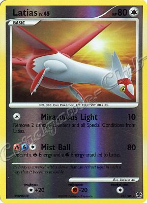 022 / 106 Latias LV.45 rara foil reverse (EN) -NEAR MINT-