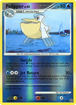 048 / 106 Pelipper LV.45 non comune foil reverse (EN) -NEAR MINT-