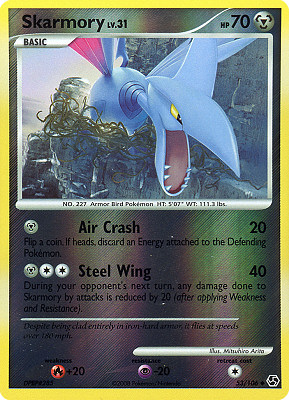 053 / 106 Skarmory LV.31 non comune foil reverse (EN) -NEAR MINT-