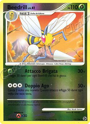 013 / 106 Beedrill LIV.41 rara foil reverse (IT) -NEAR MINT-