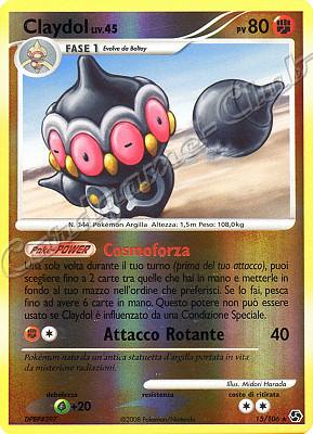 015 / 106 Claydol LIV.45 rara foil reverse (IT) -NEAR MINT-