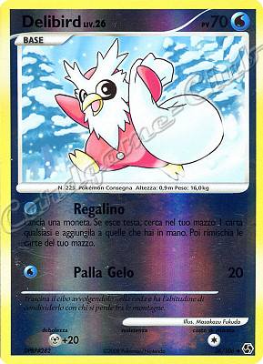 036 / 106 Delibird LIV.26 non comune foil reverse (IT) -NEAR MINT-