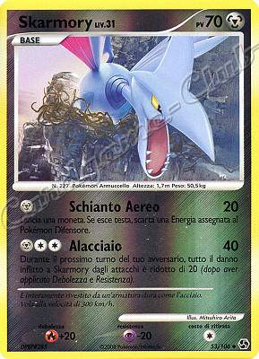 053 / 106 Skarmory LIV.31 non comune foil reverse (IT) -NEAR MINT-