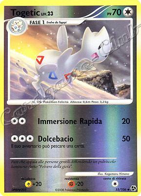 055 / 106 Togetic LIV.23 non comune foil reverse (IT) -NEAR MINT-