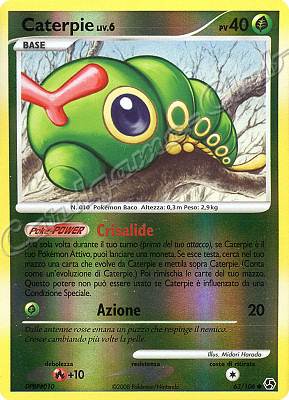 063 / 106 Caterpie LIV.6 comune foil reverse (IT) -NEAR MINT-