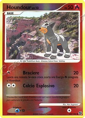 069 / 106 Houndour LIV.13 comune foil reverse (IT) -NEAR MINT-