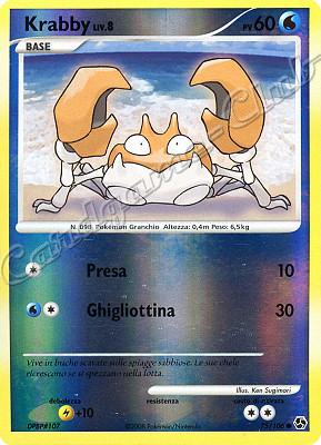 075 / 106 Krabby LIV.8 comune foil reverse (IT) -NEAR MINT-
