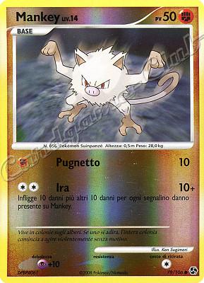 079 / 106 Mankey LIV.14 comune foil reverse (IT) -NEAR MINT-