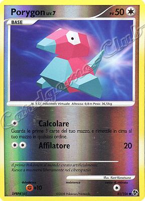 081 / 106 Porygon LIV.7 comune foil reverse (IT) -NEAR MINT-