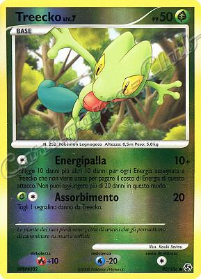 090 / 106 Treecko LIV.7 comune foil reverse (IT) -NEAR MINT-