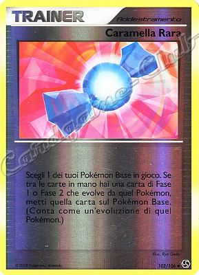 102 / 106 Caramella Rara comune foil reverse (IT) -NEAR MINT-