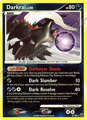 003 / 100 Darkrai LV.48 rara foil reverse (EN) -NEAR MINT-