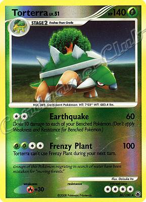 030 / 100 Torterra LV.51 rara foil reverse (EN) -NEAR MINT-