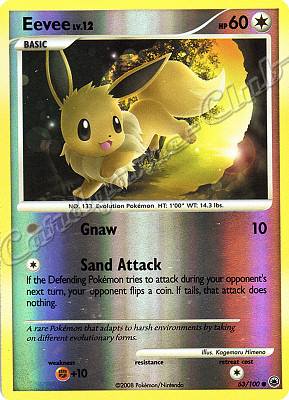 063 / 100 Eevee LV.12 comune foil reverse (EN) -NEAR MINT-